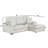 Plush Corduroy Sectional With Reversible Chaise-353525842