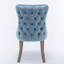 Ensemble de 2 chaises de salle à manger rembourrées à oreilles avec garniture cloutée, chaise de cuisine-288593329