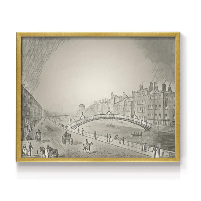 Croquis rétro - XXXVII - Reproduction encadrée - Restickable