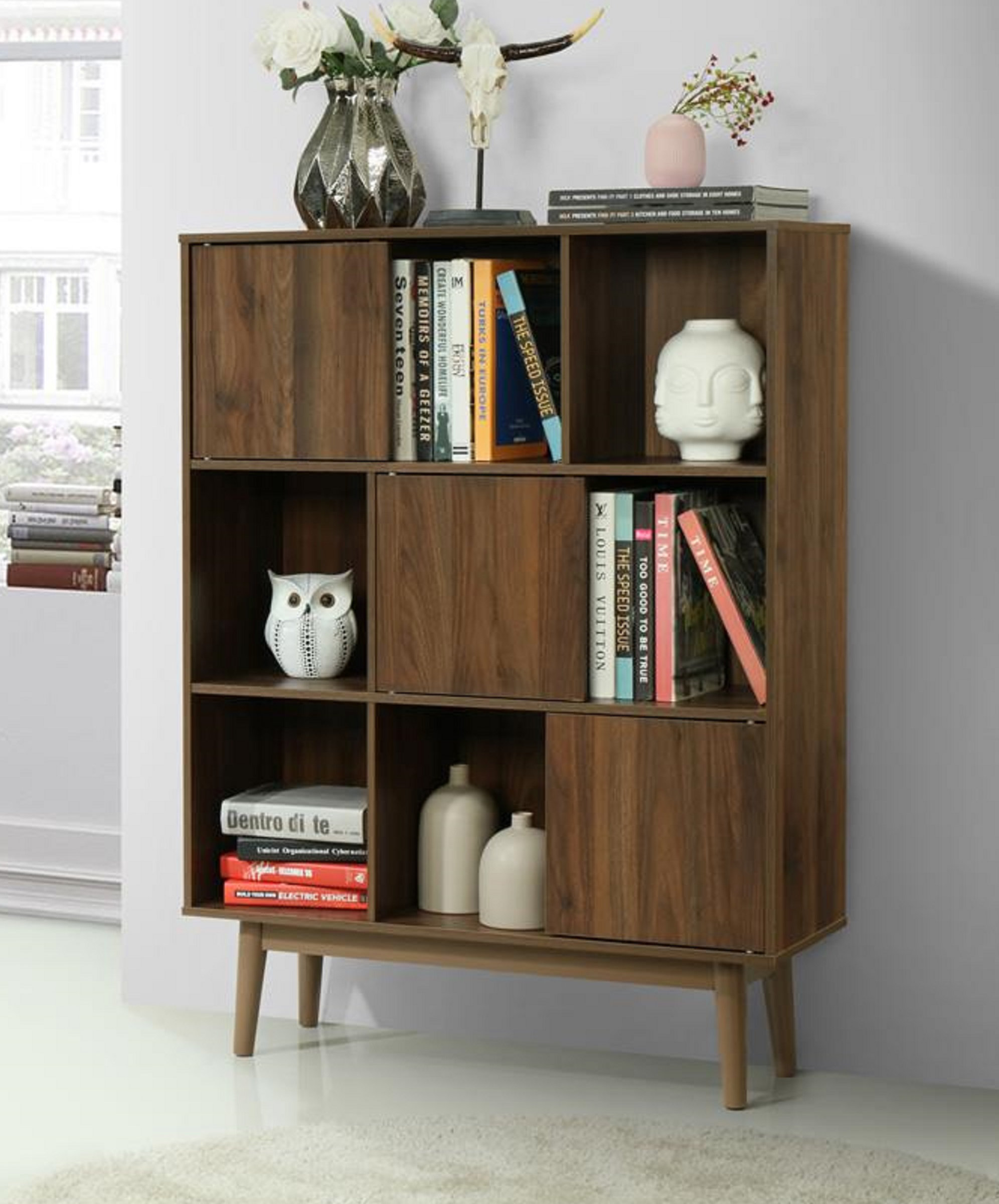 George Oliver Devos Midcentury Room Standard Bookcase & Reviews | Wayfair