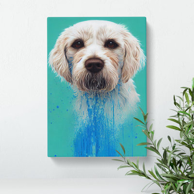 XC1022-1836X Dog In Paint - Wrapped Canvas Print