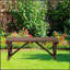 Banc de jardin extérieur en bois Outsunny