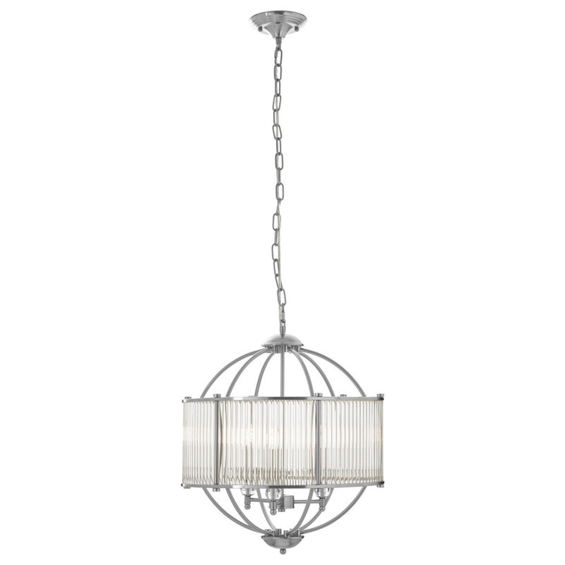 Coline 3 - Light Silver Sphere Pendant