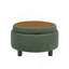 Table basse avec repose-pieds rond moderne avec rangement caché, table d'appoint multifonctionnelle avec repose-pieds pour le salon et la chambre à coucher-129911162