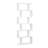 Hermoth 75'' H X 27.6'' W Tall Geometric Bookcase,6-Tier Storage Shelf, Contemporary Display Shelf-637443075-651166309-647997373