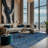 Machine Washable Blue Area Rug-540803648