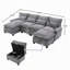 Canapés modulaires rembourrés et confortables-1143524694