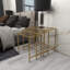 Table gigogne en verre Radner