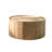 Retro Burlywood Solid Wood Round Coffee Table