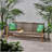 HAMPTON WOOD + WICKER 3 SEATER