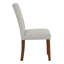 Chaise de salle à manger à dossier capitonné Latitude Run® - tissé texturé crème (ensemble de 2)-1969719005-1969718994