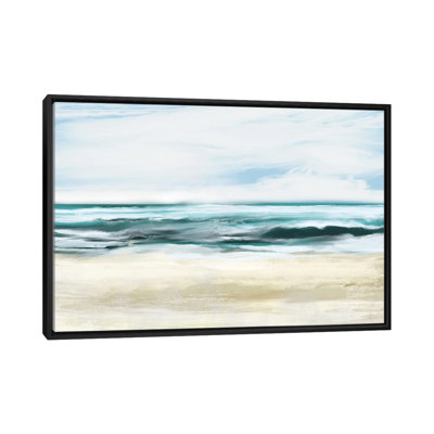 Relax Time by Dan Hobday - Floater Frame Painting on Canvas