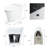Smart Bidet Combo Dual-Flush Toilet with Self-Cleaning Nozzle