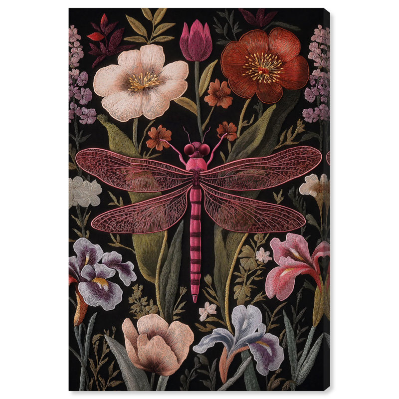 Décoration botanique Ruby Reed Rider I par Art Remedy, H 36 po x l 24 po, Toile tendue