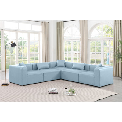 Houswerth Upholstered L-Shaped Sectional Reversible