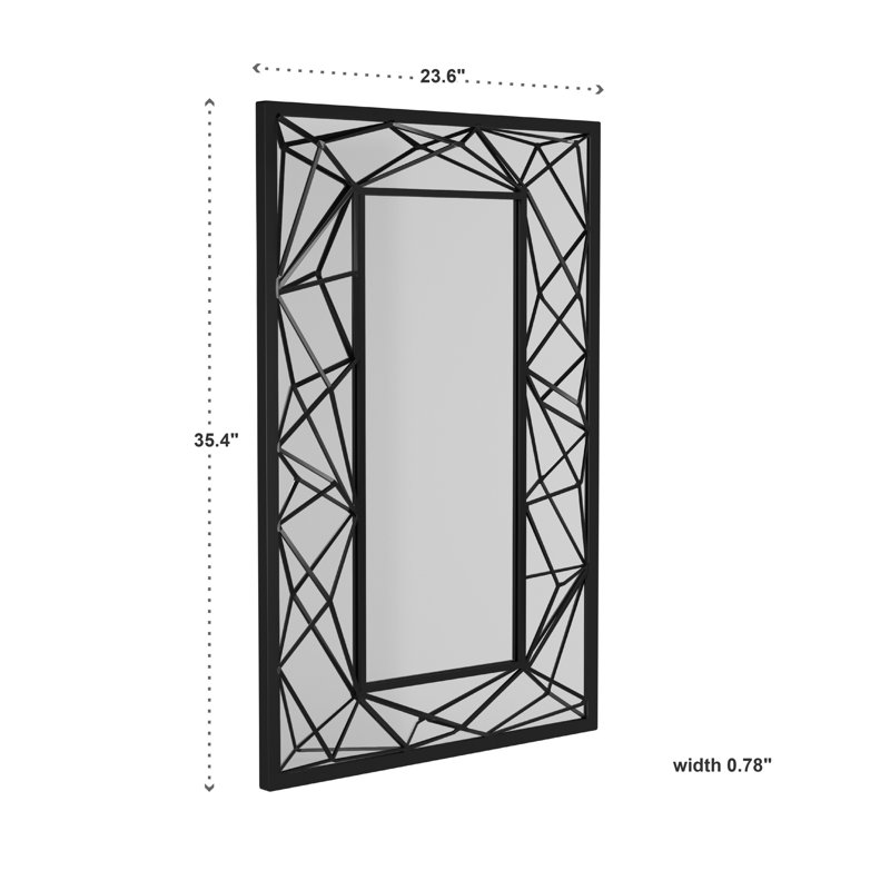 Miroir d'appoint Ariol, Noir