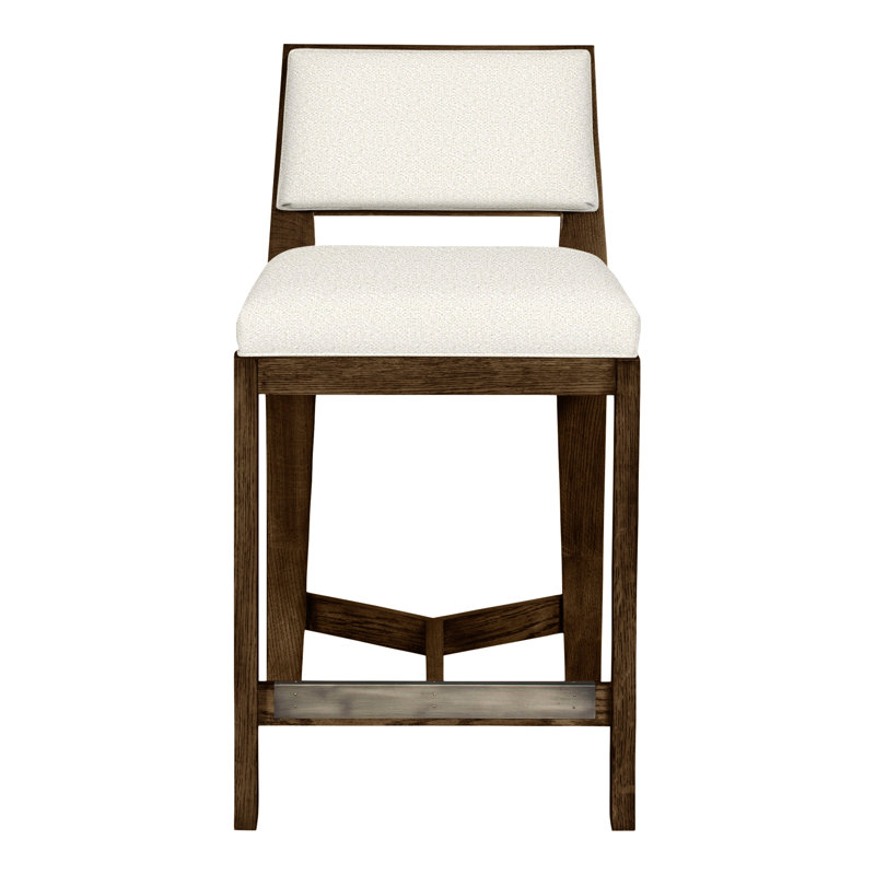 Thom Filicia Solid Wood 32.5" Bar Stool, Havana, Kenworth Pearl