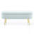 Oval Storage Bench With Metal Legs-1927866904