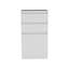 Commode H 43 po, armoire à bijoux, miroir, armoire à porte simple, deux tiroirs, blanc
