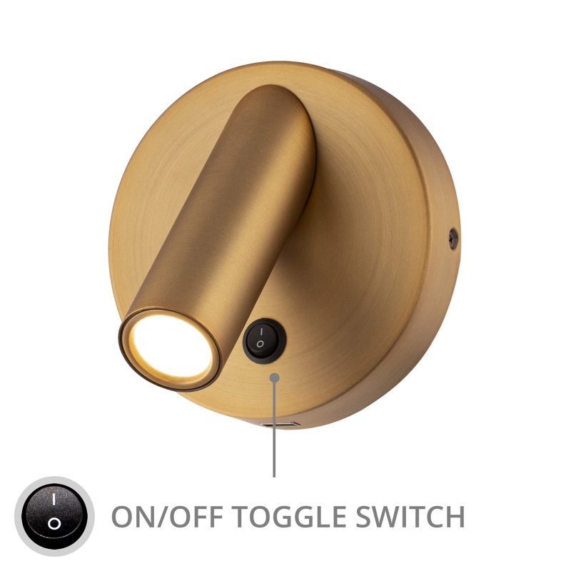 Aspire 1 - Light LED Spotlight, Aged Brass