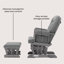 Fauteuil berçant et repose-pieds Cozy-61385216