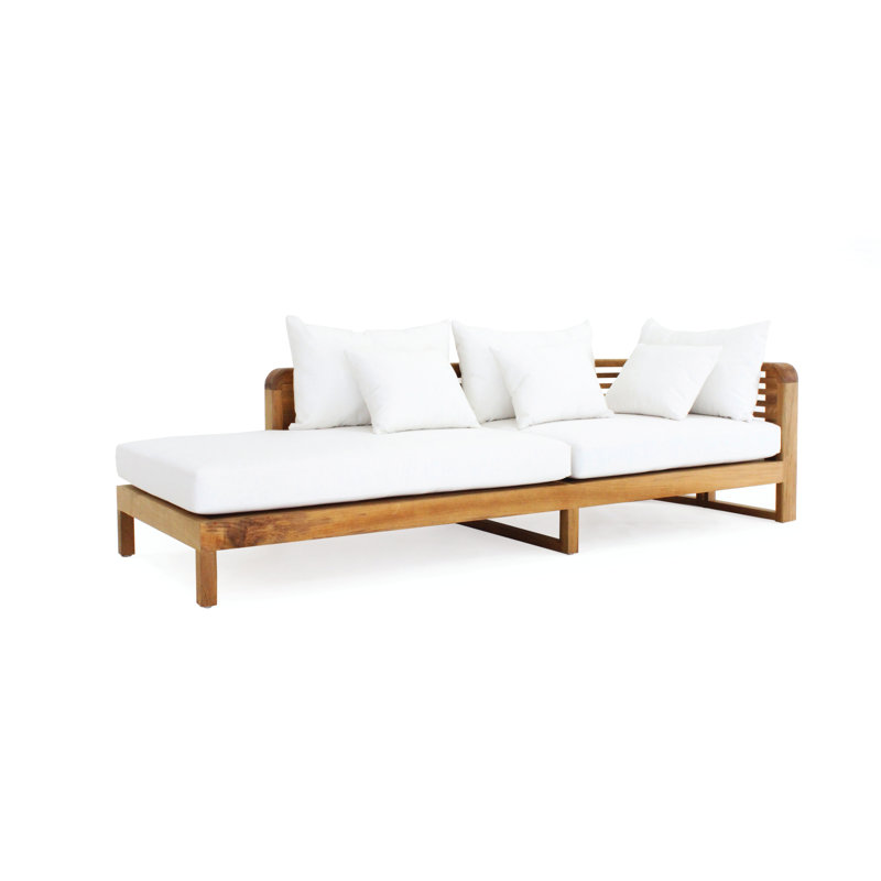 Hamilton Outdoor Teak Chaise Lounge