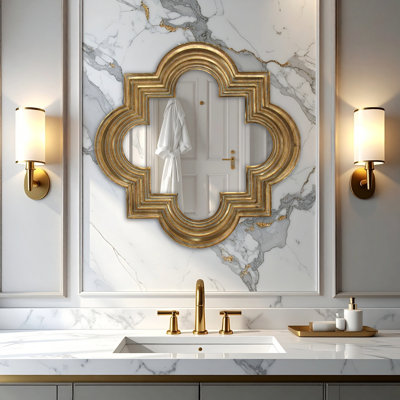 Ghiberti Quatrefoil Mirror, 27.25 Inches