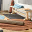 Tapis rouille texturé uni Tax-101377621