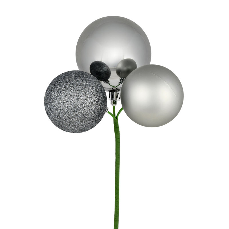 Ornement en forme de boule 18 po Vickerman, 4 par sac, Calcaire