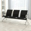 Chaise de salle d'attente à 3 places - Chaise de bureau en cuir de polyuréthane pour les invités