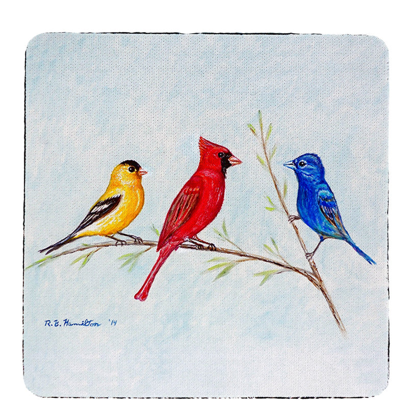Sous-verre à trois oiseaux Meserve