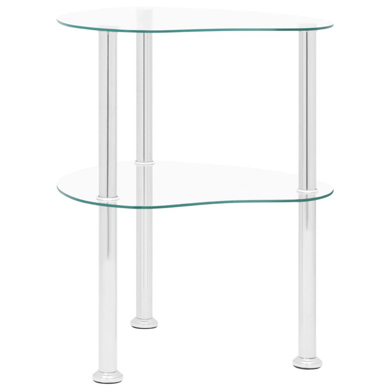 Cavalier Glass Top End Table, Clear