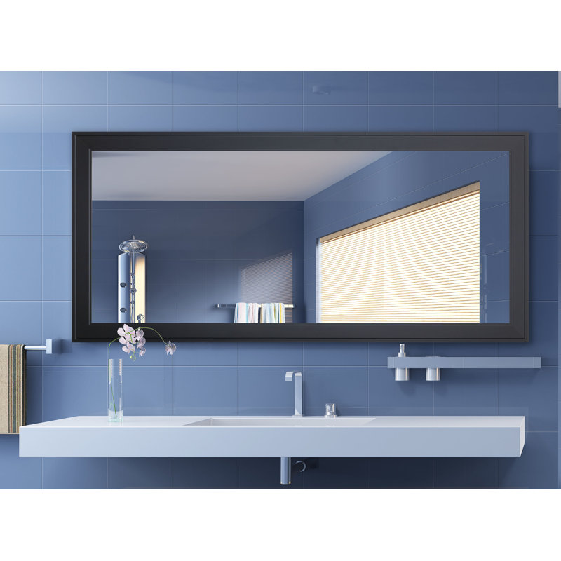 Kozan Engineered Wood Mirror, Black, 35" x 79.5"