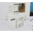 37" Middle Size Left Drawer Desktop Vanity Table + Cushioned Stool, Extra Large Right Sliding Mirror, Multi Layer High Capacity Storage, Practical Fashionable Dresser, Suitable For Large Space-258117162
