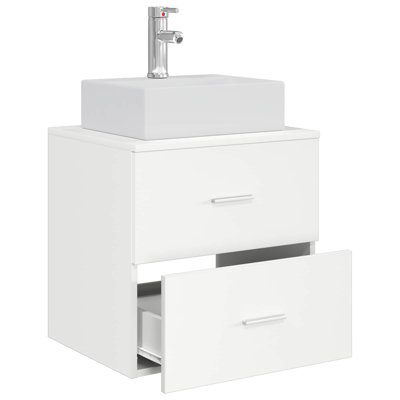 Single Bathroom Vanity with Ceramic Basin