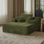Chaise longue rembourrée en velours côtelé Compression-1338575059