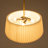 Basye 4 - Light Gold Drum Pendant