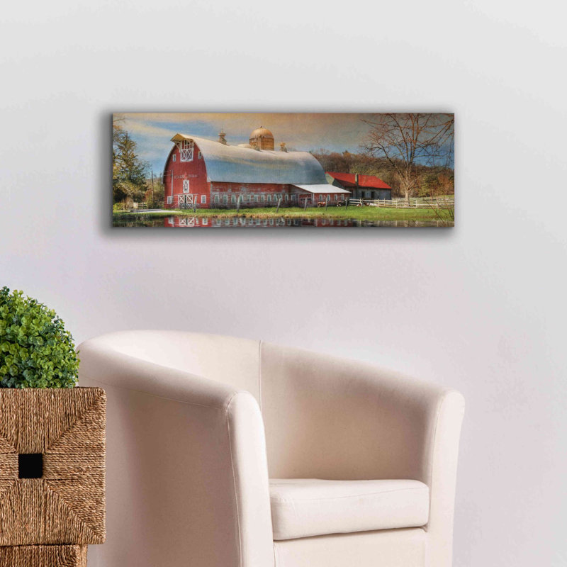 «Starr Farm» par Lori Deiter, art mural sur toile, H 12 po x l 36 po x P 1,5 po