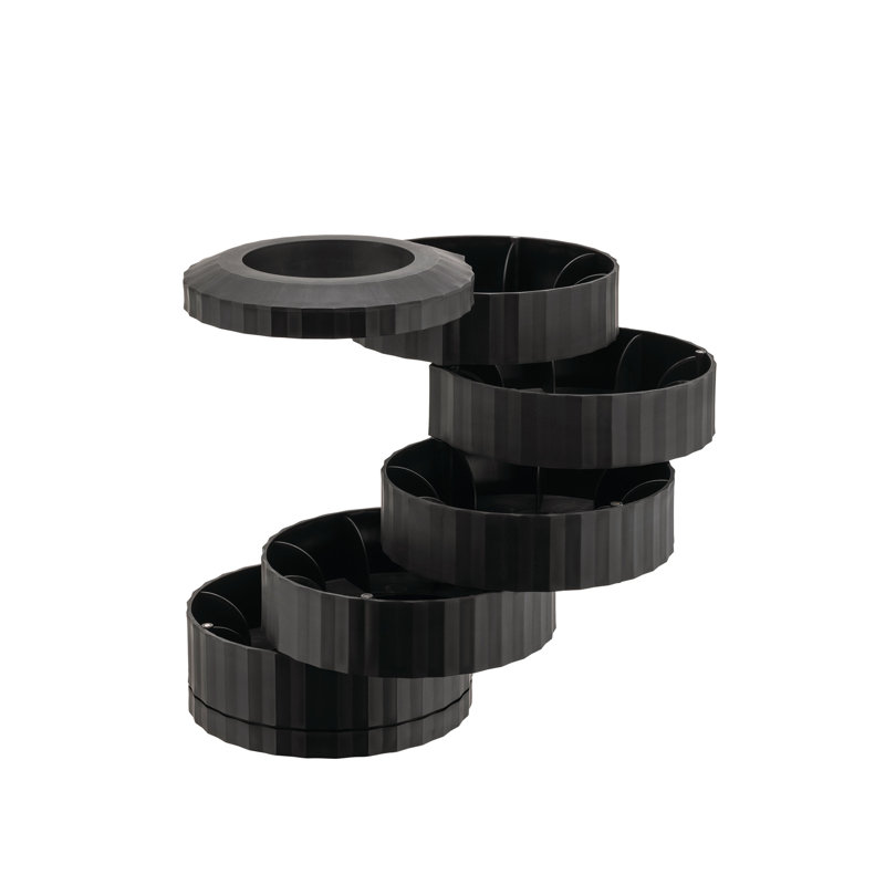 Alessi Plisse Coffee Capsule Holder  , Black