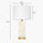 23 Inch Alabaster Table Lamp Set with USB Charging Ports