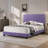 Contemporary Purple Full Size Bed