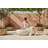 Navarro Indoor Outdoor Coffee Table In White Concrete Finish