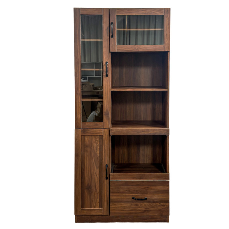 70.9"H Large Size Farmhouse Kitchen Cabinet with Ample Storage Space