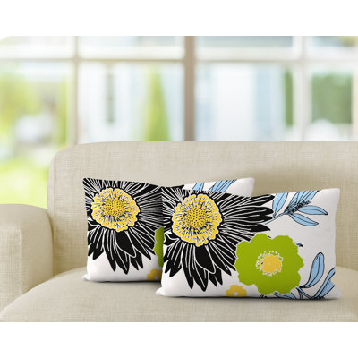 Polyester / Mélange de polyester Housse de coussin rectangulaire intérieure / extérieure lombaire et insert