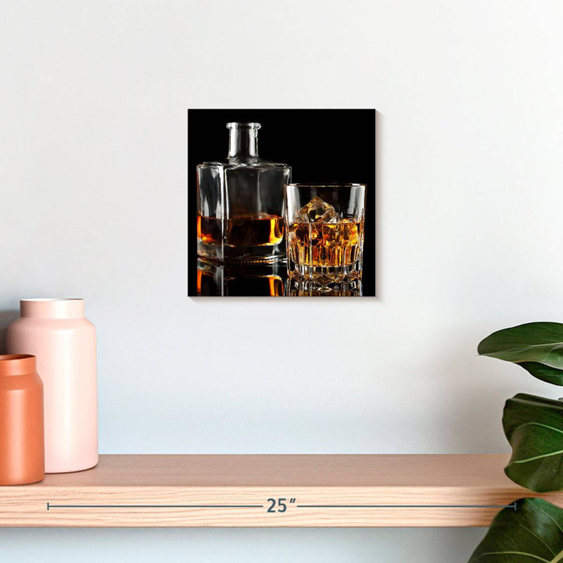 Yarlin Whiskey Decanter Set, 10" H x 10" W