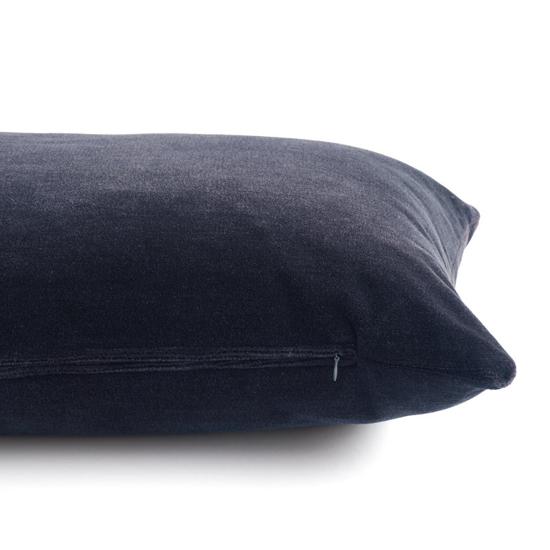 Bridger Wool Pillow Cover & Insert, Rectangular 16"H x 24"W, Monte Navy