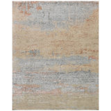 One-of-a-Kind Rectangle 7'9" x 9'9" Area Rug in Gray/Beige/Rust