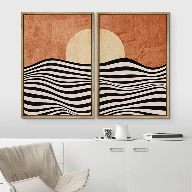 Sun and Moon, H 36 po x l 48 po, Naturel