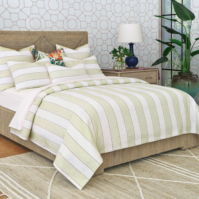 Varenna Striped Coverlet, Queen Coverlet