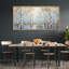 Aspen Birch Tranquil Birches, bleu et blanc, reproduction sur toile-96074629-111664995
